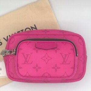 Louis Vuitton Pink Monogram Canvas Crossbody Pouch